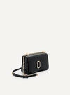 PEDRO Women Studio Rift Leather Shoulder Bag - Black