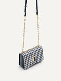 PEDRO Women Studio Rift Leather Shoulder Bag B - Navy