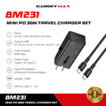 GADGET MAX - 8M231 Mini PD 30W Travel Charger Set