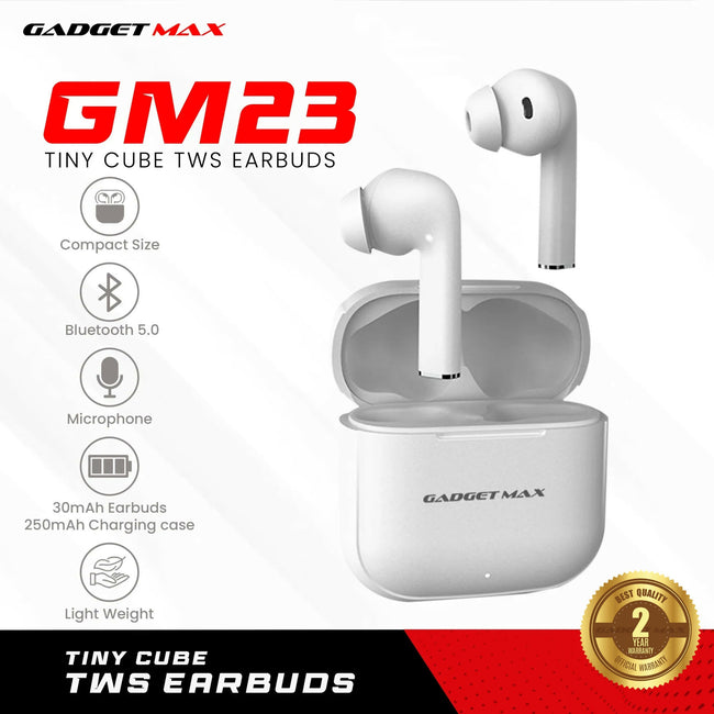GADGET MAX - GM23 Tiny Cube Bluetooth Wireless Earbuds