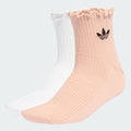 Adidas Socks Unisex RUFFLE 1/4 S 2P KD8369
