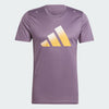 ADIDAS MEN RUN ICONS 3 BAR T-SHIRT