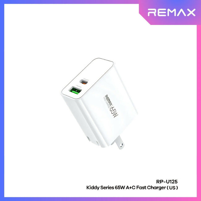 REMAX - RP-U125 Kiddy Series PD+QC GAN Fast Charger (65W)
