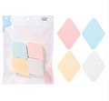 1NOM 4pcs Rhombus Shape Facial Make Up Puff Sponges