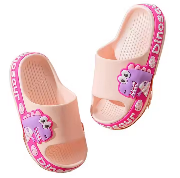 1NOM Dinosaur Children's Slides - 28/29 - Pink