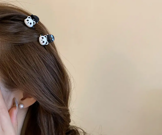 1NOM Cartoon Panda Hair Claw - 2 Pcs