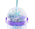 1NOM Double-layer Mermaid Tumbler with Fishtail Straw