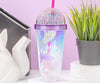 1NOM Double-layer Mermaid Tumbler with Fishtail Straw