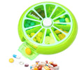 1NOM Portable Rotatory 7-Lattice Pill Box