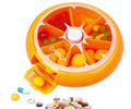 1NOM Portable Rotatory 7-Lattice Pill Box