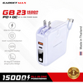 GADGET MAX GB23 AIO Pro Series 15000mAh All-in-One PD+QC Fast Charging Power Bank(PD 20W+QC 22.5W)