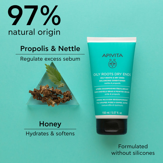 APIVITA Oily Roots and Dry Ends Balancing Conditioner 150ml