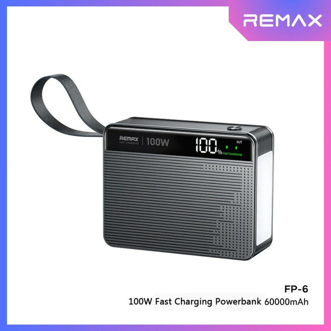 REMAX - FP-6 60000mAh LED PD+QC Fast Charging Power Bank ( 100W+22.5W )