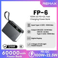 REMAX - FP-6 60000mAh LED PD+QC Fast Charging Power Bank ( 100W+22.5W )