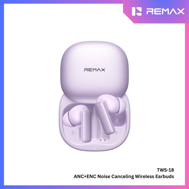 REMAX - TWS-18 ANC+ENC Noise Canceling Bluetooth Wireless Earbuds