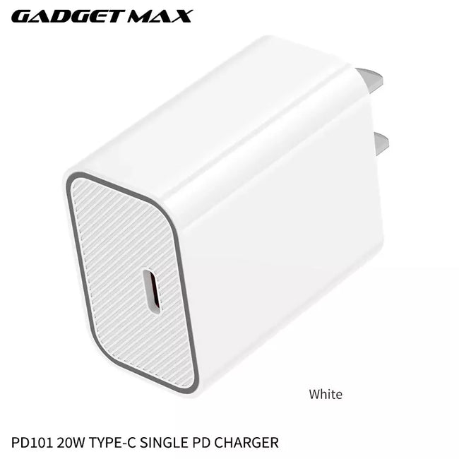 GADGET MAX - PD101 20W PD Type- C Charger - Grey