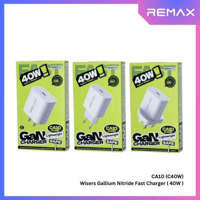 REMAX - CA10 (C40W) Wisers Gallium Nitride Fast Charger ( PD40W )