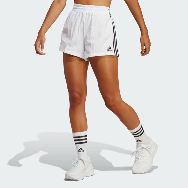 ADIDAS WOMEN ESSENTIALS 3-STRIPES WOVEN SHORTS