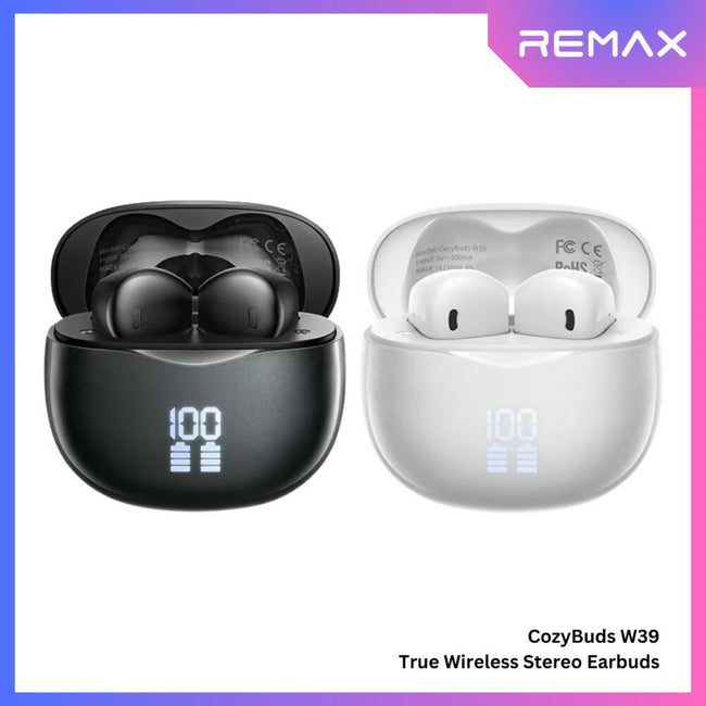 REMAX - CozyBuds W39 V5.4 Digital Display Bluetooth Wireless Earbuds