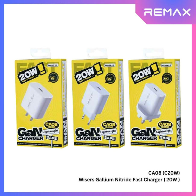 REMAX - CA08 (C20W) Wisers Gallium Nitride Fast Charger ( PD20W )