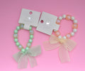 1NOM Beads Bowknot Bracelet Hair Tie