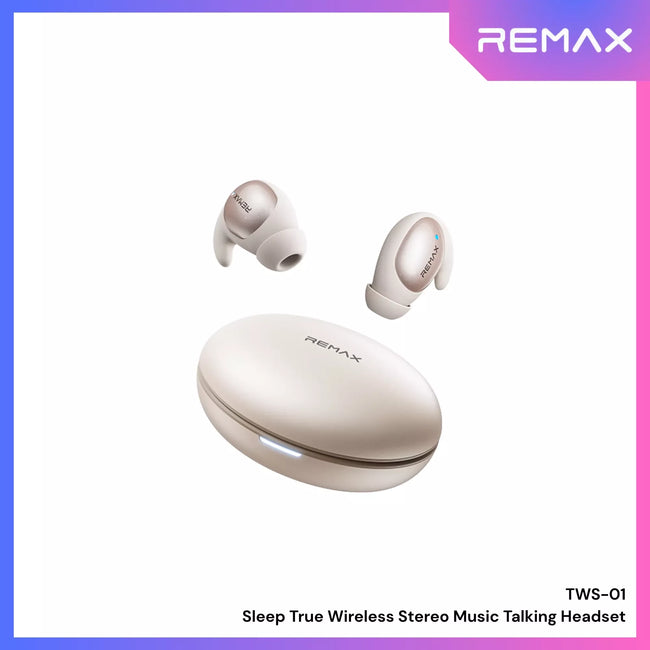 REMAX - TWS-01 Sleep True Wireless Stereo Music Talking WIreless Earbuds