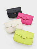 CHARLES & KEITH Women Koa Square Push Lock Shoulder Bag Lime
