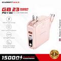 GADGET MAX GB23 AIO Pro Series 15000mAh All-in-One PD+QC Fast Charging Power Bank(PD 20W+QC 22.5W)
