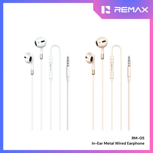 REMAX - RM-05 3.5mm In-Ear Metal Wired Headphones