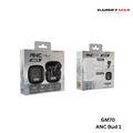 GADGET MAX - GM70 ANC BUD1 Active Noise Cancellation Bluetooth Wireless Earbuds