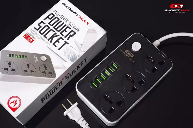 GADGET MAX - SC3604 Power Socket 3.4A Auto Max (6 USB , 3 PS)