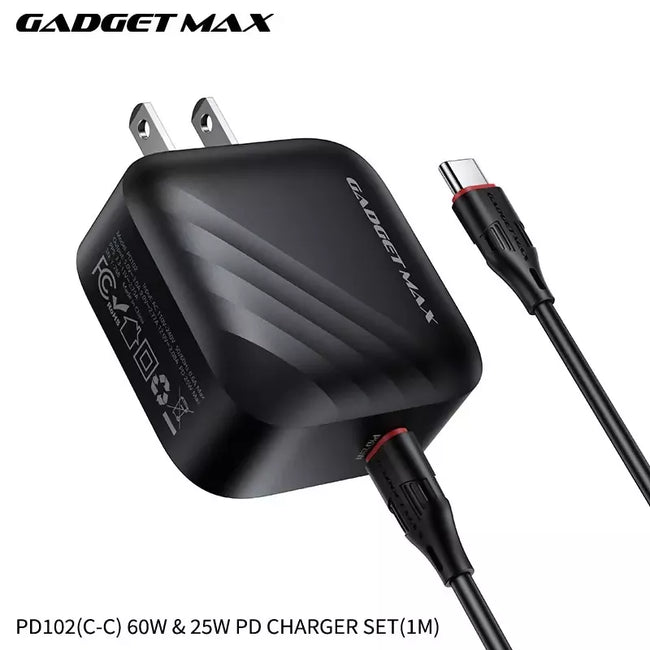 GADGET MAX - PD102 25W PD Type-C Charger Set