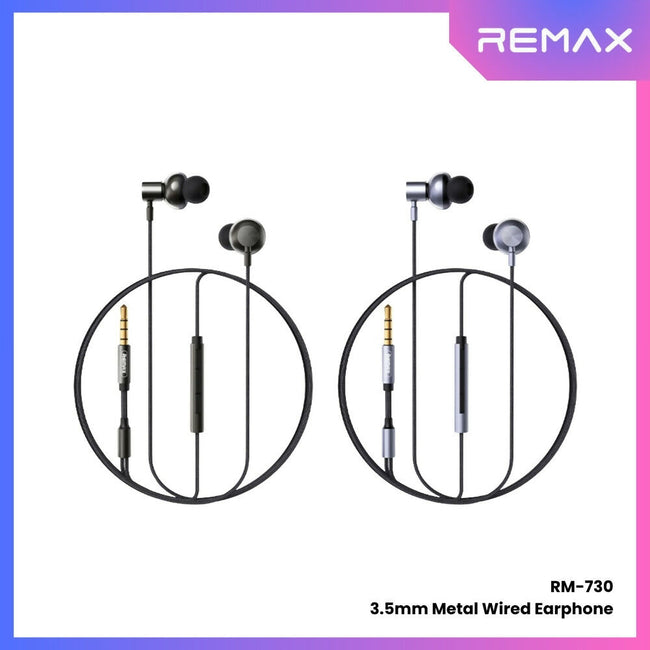 REMAX - RM-730 3.5mm Metal Wired Earphone