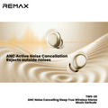 REMAX - TWS-20 ANC Noise Canceling Sleep True Wireless Stereo Music Talking Wireless Earbuds