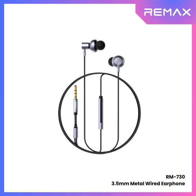 REMAX - RM-730 3.5mm Metal Wired Earphone