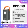 REMAX RPP-123 Gutitan Series 60000mAh PD+QC Fast Charging Power Bank(PD 27W+QC 22.5W)