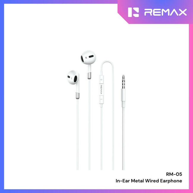 REMAX - RM-05 3.5mm In-Ear Metal Wired Headphones