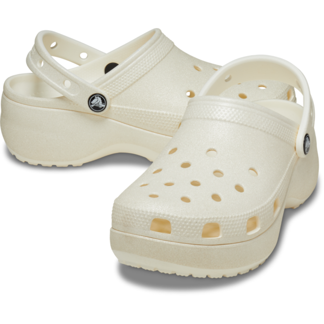 Women's Crocs Platform Glitter Clog