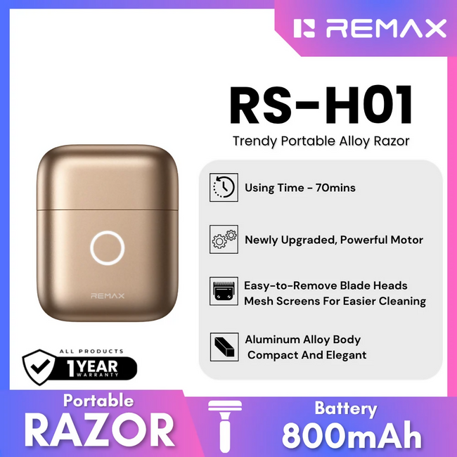 REMAX - RS-H01 Trendy Portable Alloy Razor