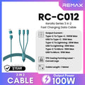 REMAX - RC-C012 3 In 2 Kerolla Series 100W Fast Charging Data Cable