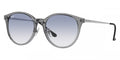 Ray-Ban™ RB4334D 661119 55 - Transparent Gray and Silver