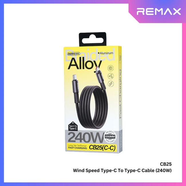 REMAX - CB25 C-C Wind Speed 240W Fast Charging Data Cable