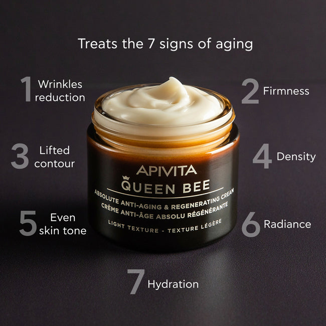 APIVITA Queen Bee Absolute Anti-Aging and Regenerating Light Cream 50ml
