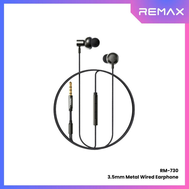REMAX - RM-730 3.5mm Metal Wired Earphone