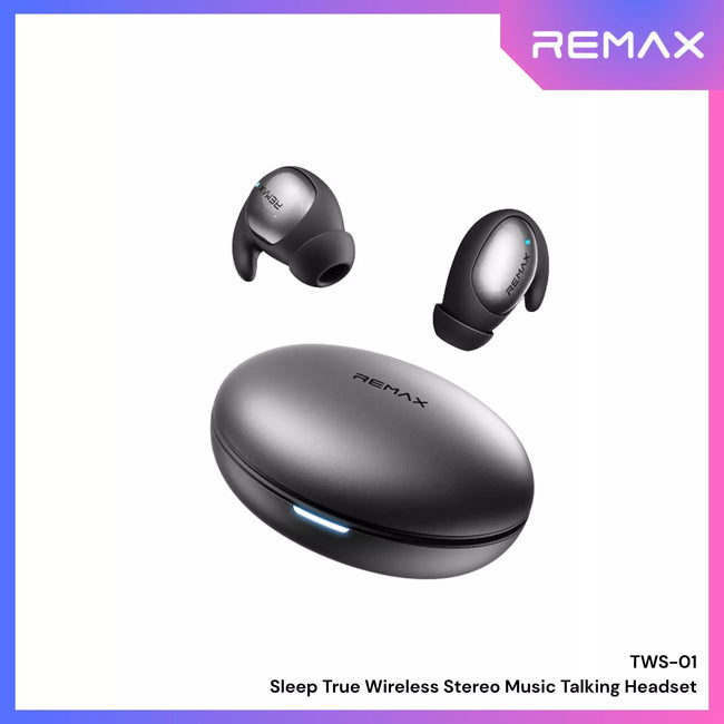 REMAX - TWS-01 Sleep True Wireless Stereo Music Talking WIreless Earbuds