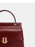 PEDRO Structured Handbag - Mahogany