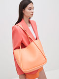 CHARLES & KEITH Circle Handle Tote Bag Orange