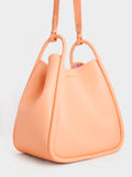 CHARLES & KEITH Circle Handle Tote Bag Orange