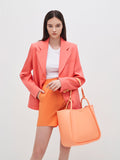 CHARLES & KEITH Circle Handle Tote Bag Orange