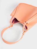 CHARLES & KEITH Circle Handle Tote Bag Orange